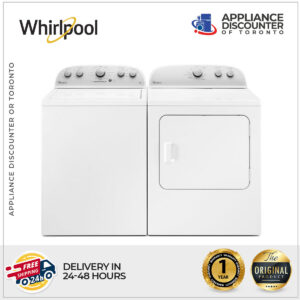 Whirlpool Top Load Washer & Dryer Set: Model WTW4816FW & WED4815EW