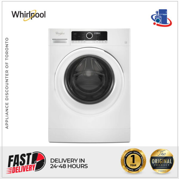 Whirlpool 1.9 cu. ft. Compact Front Load Washer with Quick Wash Cycle (Model WFW3090JW)