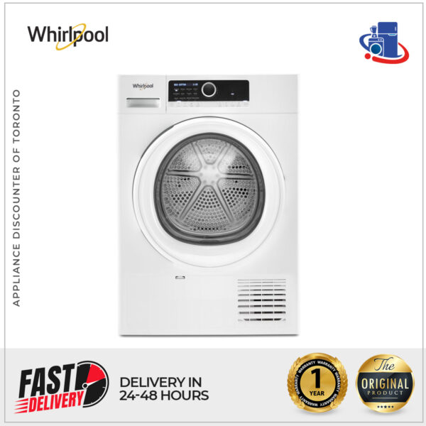 Whirlpool 4.3 cu. ft. Small Space Ventless Dryer with Heat Pump Technology (Model WCD3090JW)