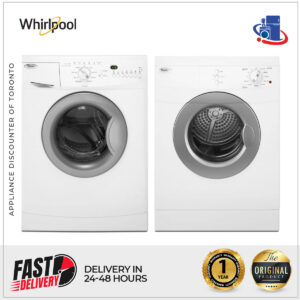 Whirlpool 2.0 cu. ft. Compact Front Load Washer & 3.8 cu. ft. Electric Dryer for Small Spaces (Models WFC7500VW & WED7500VW)