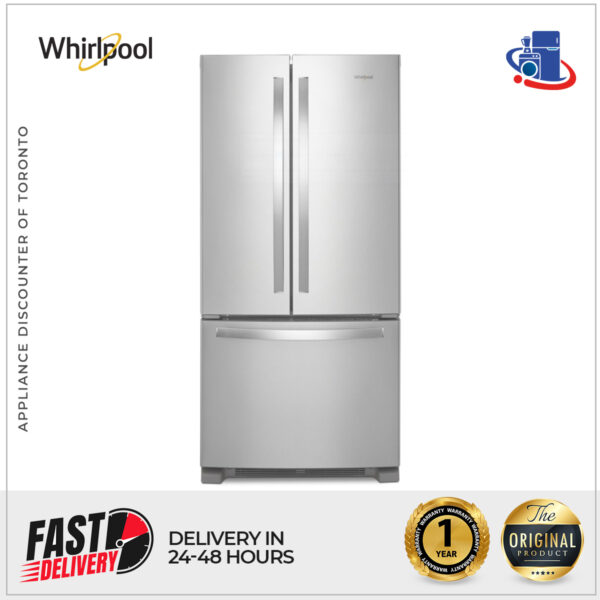 Whirlpool 33-Inch Wide French Door Refrigerator - 22 cu. ft. (Model WRFF5333PZ)