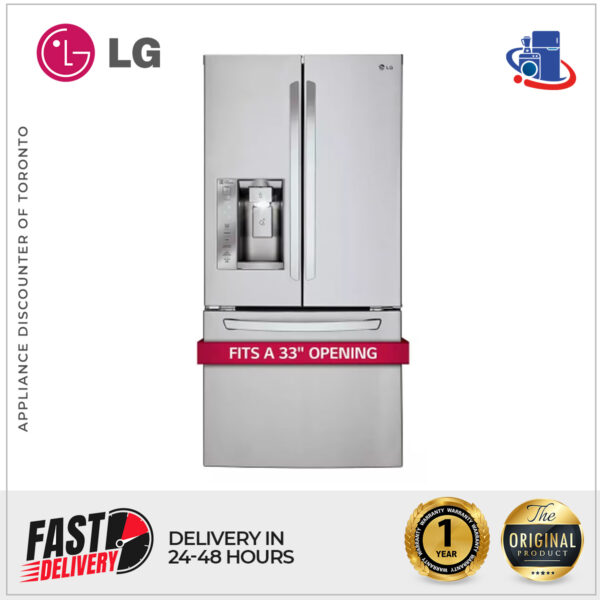 LG 24 cu. ft. French Door Refrigerator with Smart Cooling® System (Model LFXS24623S)