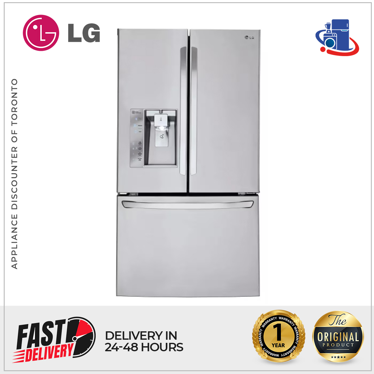 LG 30 cu. ft. Ultra-Capacity French Door Refrigerator with Door-in-Door® (Model LFXS30726S)