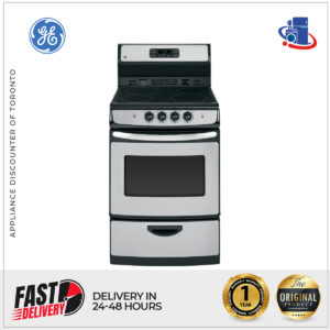 GE 24-Inch Free-Standing Electric Range with Self-Cleaning Oven (Model JA624RNSS)
