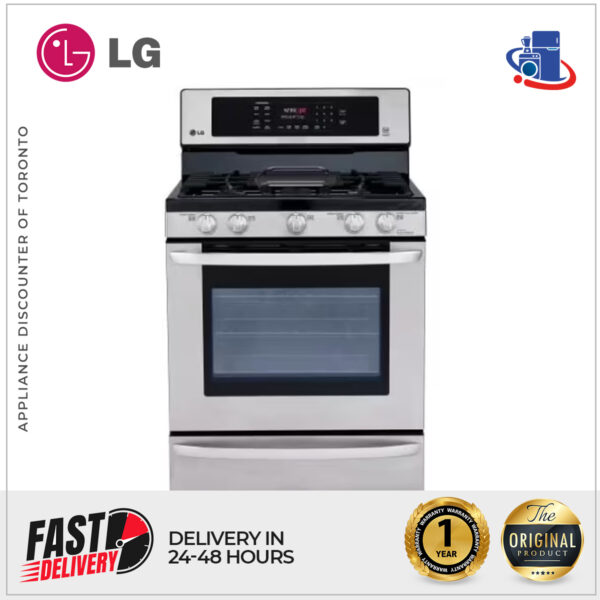 LG 30-Inch Freestanding Gas Range with Convection Oven and EasyClean® (Model LRG3085ST)