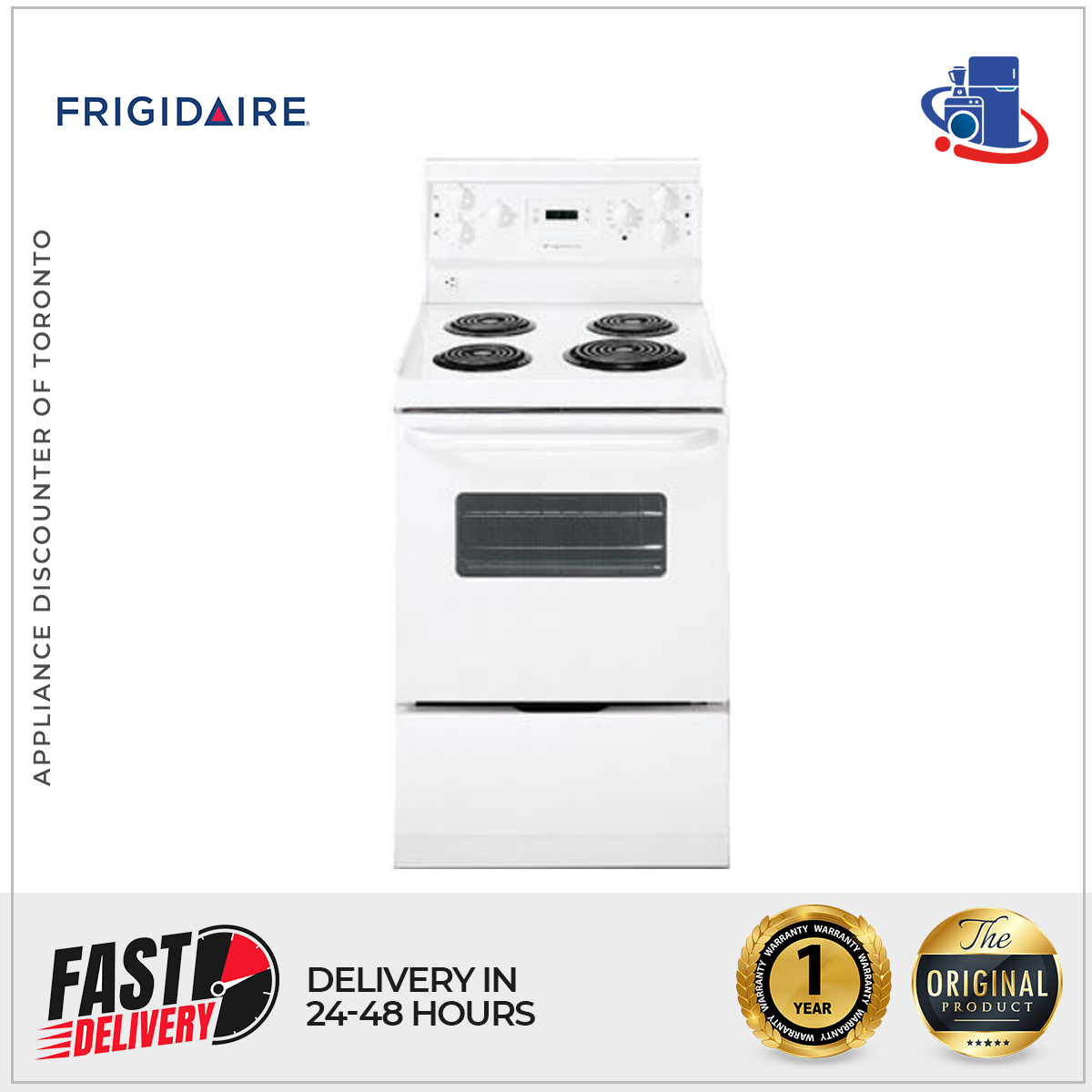 Frigidaire 24-Inch Freestanding Electric Range with Compact Design (Model CMEF212ES)