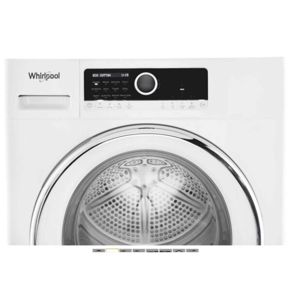 Whirlpool 1.9 cu. ft. Compact Front Load Washer & 4.3 cu. ft. Ventless Electric Dryer for Small Spaces (Models WFW3090JW & WCD3090JW) - Image 4