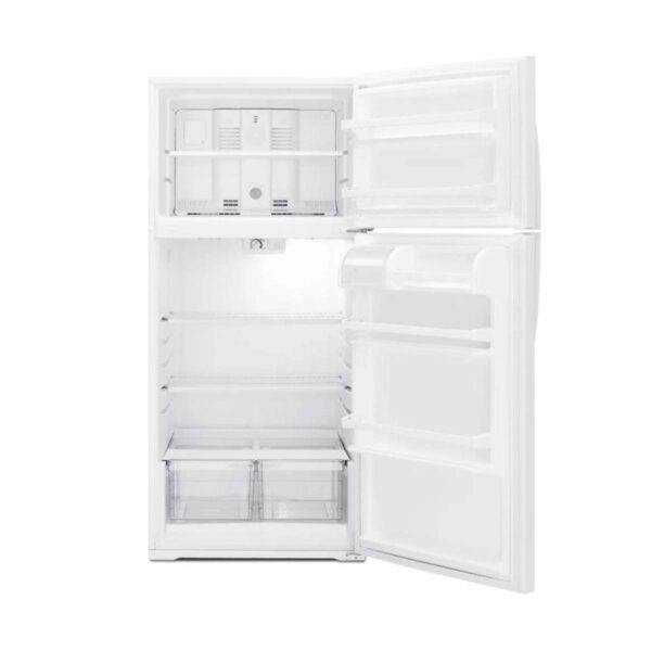 Whirlpool 14 cu. ft. Top Freezer Refrigerator with Compact Design (Model WRT134TFDW) - Image 2