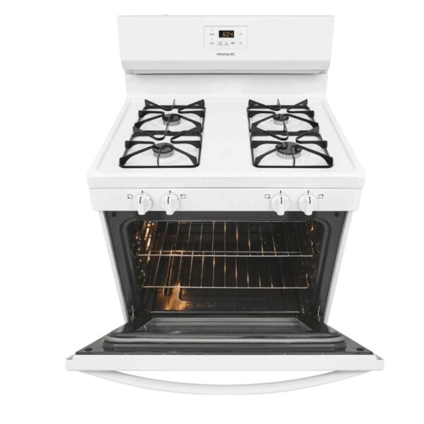 Frigidaire 30-Inch Freestanding Gas Range with Even Baking Technology (Model FCRG3015AW) - Image 2
