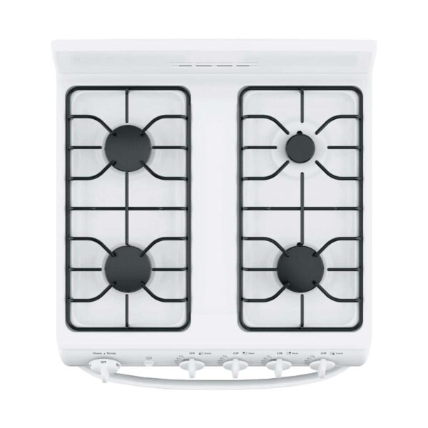 GE 24-Inch Freestanding Gas Range with 2.9 cu. ft. Oven (Model JCGAS300DMWW) - Image 3