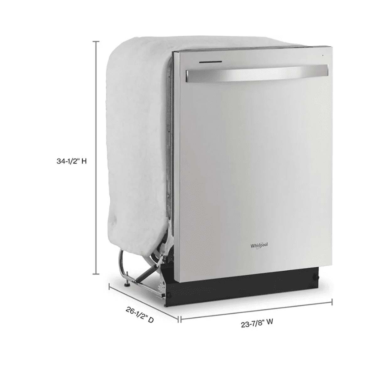 Whirlpool 24-Inch Built-In Dishwasher with Third Rack and Sensor Cycle (Model WDT540HAMZ) - Image 3