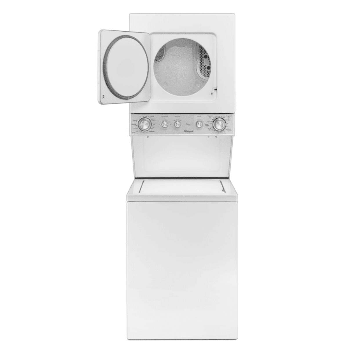 Whirlpool 24-Inch Stacked Washer and Dryer Combo with 1.6 cu. ft. Washer Capacity (Model WET4024EW) - Image 4